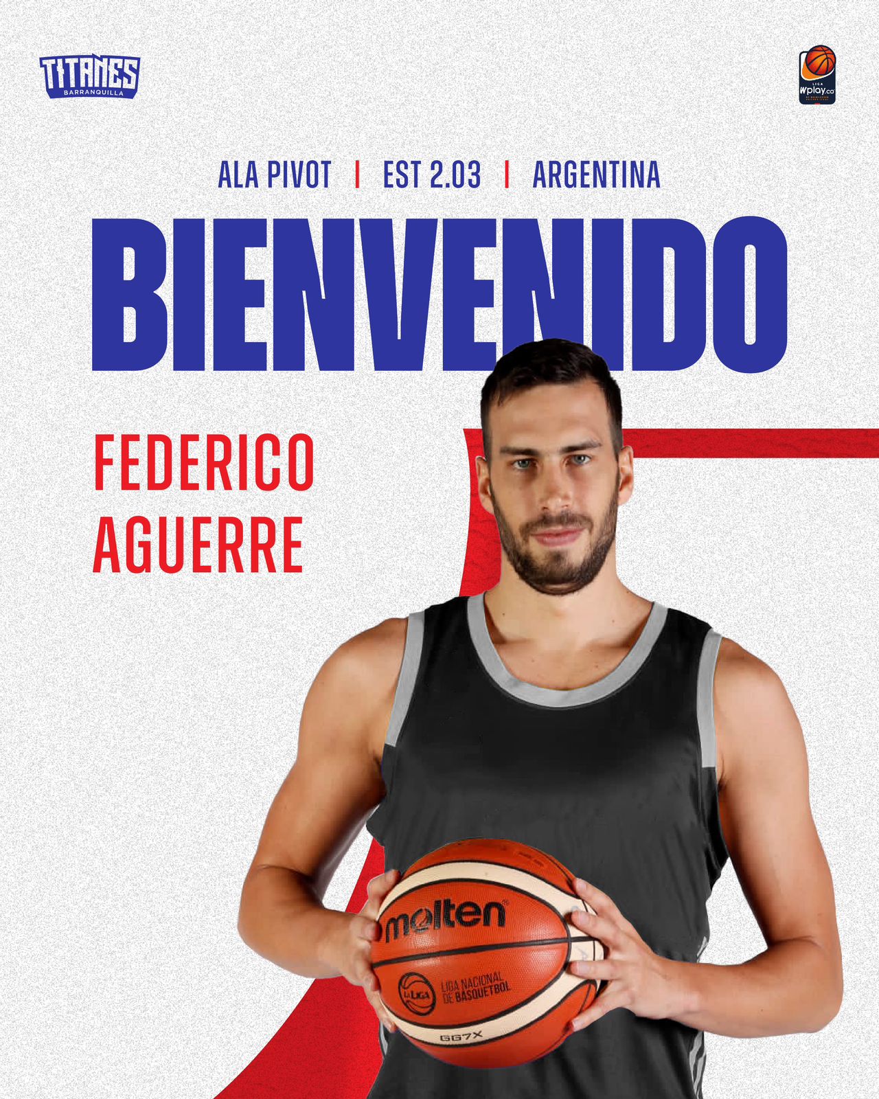 Titanes de Barranquilla ala-pivot Federico Aguerre Liga WPlay de Baloncesto Profesional